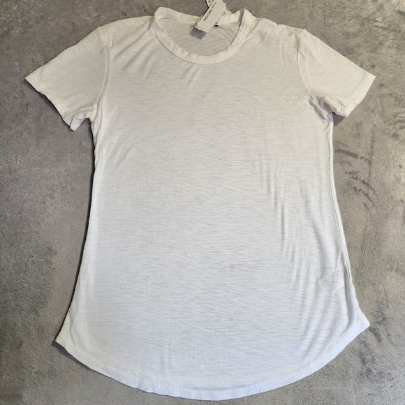 James Perse Tops - New $85 James Perse White Short Sleeve Cotton Modal T-Shirt 1 Small S Tee Top